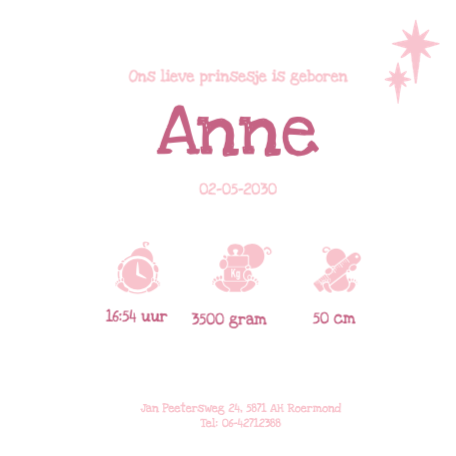 • prinses roze