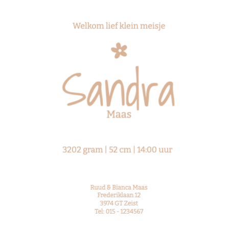 • Bloemetjes