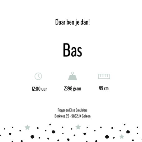 • Dots met sterretjes